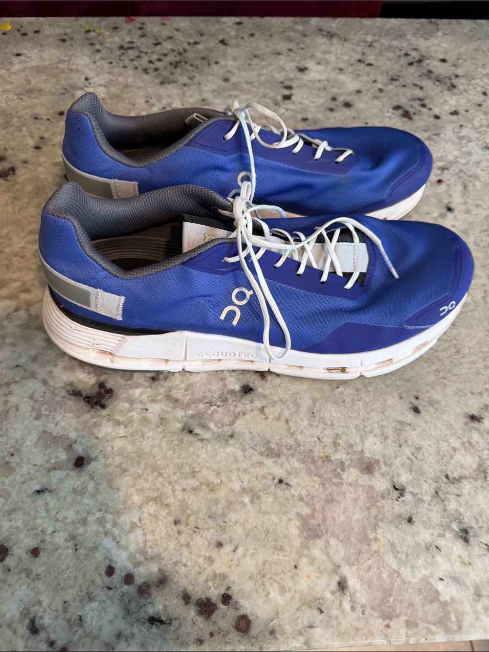 On Running Men's Athletic Sneakers in Blue with White Accents